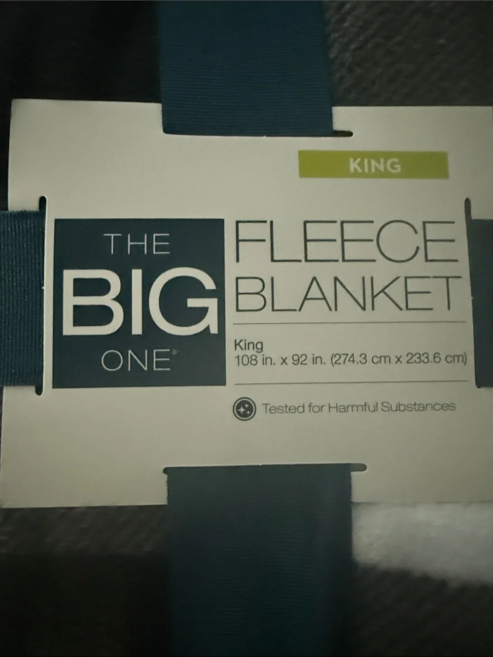 The Big One King Fleece Blanket - Gray and black White Buffalo Check